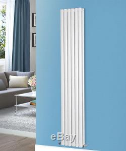 Vertical Designer Radiator Bathroom Oval Column Panel Central Heating Double