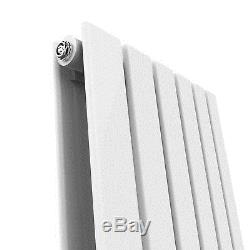 Vertical Designer Radiator Column Tall Upright Central Heating 1800x452mm White