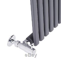 Vertical Designer Radiator Curved Oval Columns Modern Central Heating Rads
