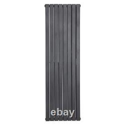 Vertical Designer Radiator Flat Panel Heating Double Anthracite 1800 x 546mm