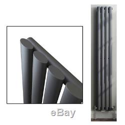 Vertical Designer Radiator Oval Column 1600/1800mm Tall Upright Central Heating