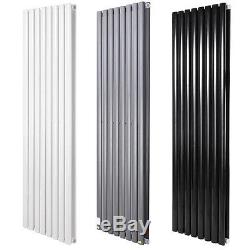 Vertical Designer Radiator Oval Column Double Central Heating Panel 1800mm Tall