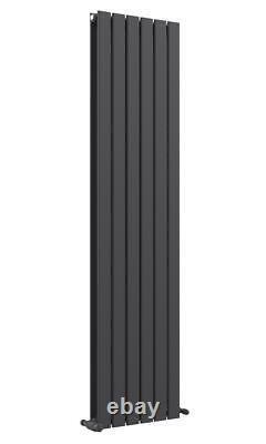 Vertical Double Radiator Column Designer Anthracite Grey Flat Panel 1800 x 456