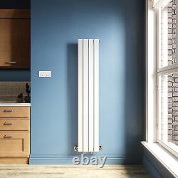 Vertical Flat Panel Radiator 1600x300 mm Single White Central Heating Tall Rads