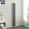 Vertical Horizontal Designer Flat Panel Heating Radiators Matt Grey Towel Rail