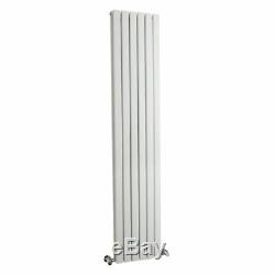 Vertical Horizontal Radiator White Flat Column Tall Upright Central Heating