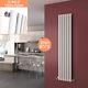 Vertical Oval Radiators White Single Or Double Panel Modern Central Heating