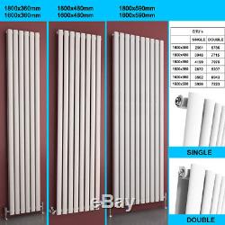 Vertical Oval Radiators White Single Or Double Panel Modern Central Heating