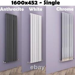 Vertical Radiator 1600 Flat Panel Central Heating Tall Upright Rads With Valve