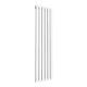 Vertical Radiator 1800 Double White Flat Panel Central Heating Rad With Valves