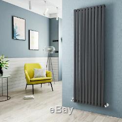 Vertical Radiator Bathroom Central Heating Flat Panel Oval Column Single Double
