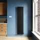 Vertical Radiator Black Single Flat Panel Central Heating Tall Rads 1800 x 408mm