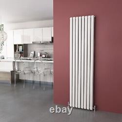 Vertical Radiator Double 1800 1600 White Oval Column Central Heating Tall Rads