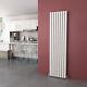 Vertical Radiator Double 1800 1600 White Oval Column Central Heating Tall Rads