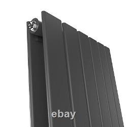 Vertical Radiator Double 1800 x 452 Anthracite Flat Panel Central Heating Rads