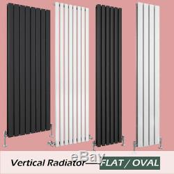 Vertical Radiator Flat Panel Oval Column Single Double Bathroom Central Heating