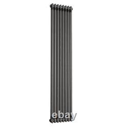 Vertical Radiator Traditional 2 Column Raw Metal Iron Style 1800 x 380mm