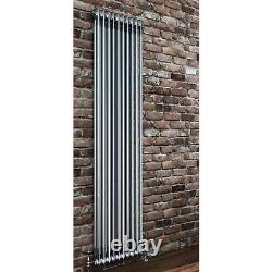 Vertical Radiator Traditional 2 Column Raw Metal Iron Style 1800 x 470mm