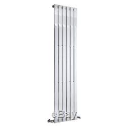 Vertical Slim Panel Chrome Column Designer Radiator Modern Central Heating