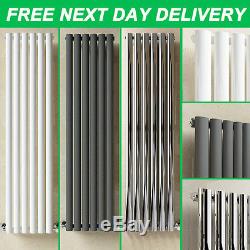 Vertical Tall Upright Oval Column Panel Radiator with Valves Central Heating