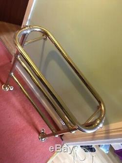 Vintage Antique Brass Heated Towel Radiator (central heating)
