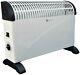 White 2kW Floor Standing & Wall Mounted Home & Office Convector Radiator Heater