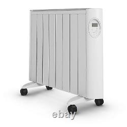 White 8 Eco Green Energy Efficient Ceramic Heater Radiator Digital Control 1500W
