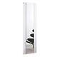 White Aluminium Mirrored Radiator Vertical Designer 465mm x 1700mm