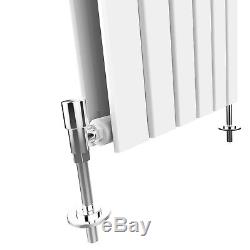 White & Anthracite Vertical Designer Flat Panel Radiators Central Heating Rads