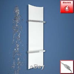 White Designer Heated Towel Rail Radiator 300 x 1200 mm high Luxury Bathroom Rad