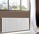 White Designer Oval Column Radiator Horizontal Single 600x1593mm Central Heating