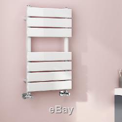 White Designer Radiator Flat Panel Heated Towel Rail Bathroom Central Heating