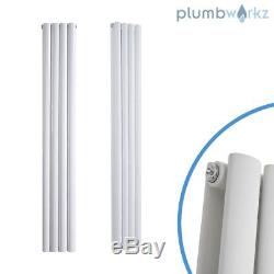 White Designer Radiator Tall Vertical Column Panel Radiators Central Heating