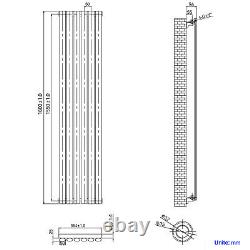 White Designer Radiator Vertical Horizontal Flat Panel Oval Column Rads