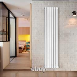 White Designer Radiator Vertical Horizontal Flat Panel Oval Column Rads All Size