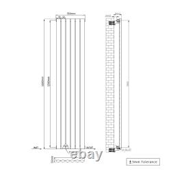 White Designer Radiator Vertical Horizontal Flat Panel Oval Column Rads All Size