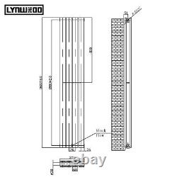 White Designer Radiator Vertical Horizontal Single Double Flat Panel Rads