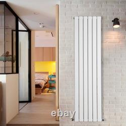 White Flat Panel Designer Radiator Vertical Horizontal Single Double Rads