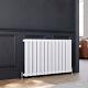 White Flat Panel Radiator 600 mm Horizontal Central Heating Rad Double Single