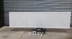 White Henrad Compact Central Heating Double Radiator 600 X 2400 K2 Btus 14183