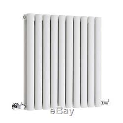 White Horizontal Designer Radiators Upright Column Modern Central Heating UK