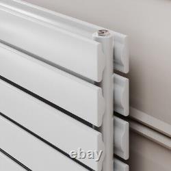 White Horizontal Radiator Flat Panel Heater Central Heating Rad 612x1200mm