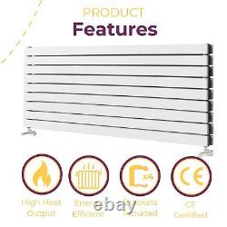 White Horizontal Radiator Flat Panel Heater Central Heating Rad 612x1200mm