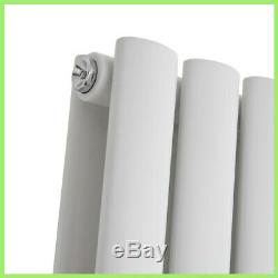 White Oval Column Designer Radiator Vertical Horizontal Central Heating