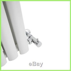 White Oval Column Designer Radiator Vertical Horizontal Central Heating