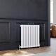 White Radiator 600 Double Flat Panel Central Heating Horizontal Rads Bathroom