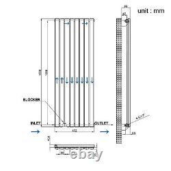 White Radiator Single Double Horizontal Vertical Oval Column Rads