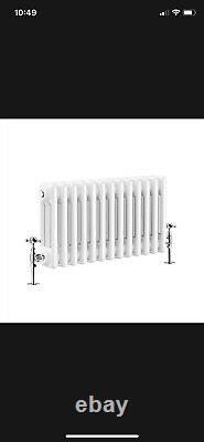 White Traditional Column Radiators Cast Iron Style, Brand New X7 Available