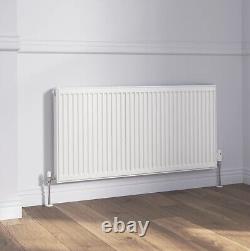 White Type 11 Single Panel Convector Radiator Flomasta 400mm 500mm 1000mm