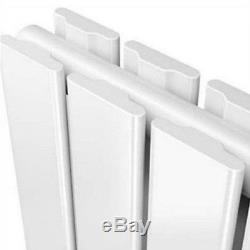 White Vertical Designer Oval Column Flat Panel Radiator Central Heating Rads